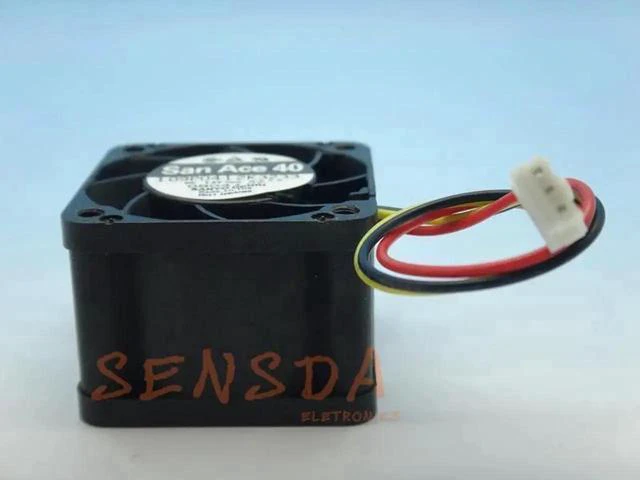Alt view image 3 of 4 - For Sanyo 109P0412K3233 40*40*28 mm 12V 0.55A 100405F 1U Server inverter cooling