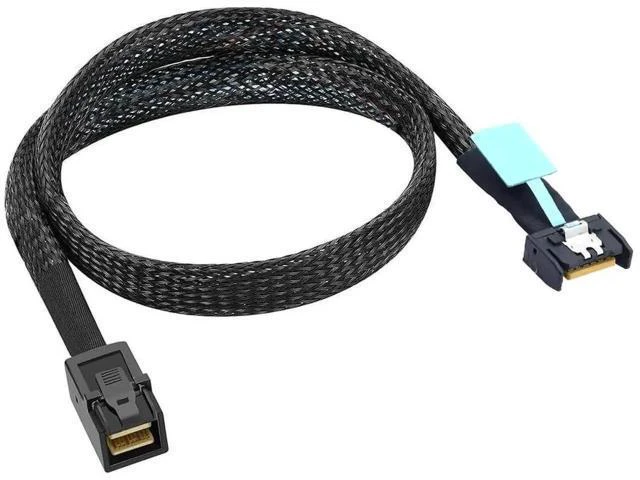 Alt view image 4 of 6 - MCIO Slimline SFF-8654 4i to HD SFF-8643 Server Data Cable \u2013 12Gbps High Sp