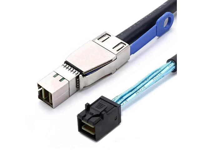 Alt view image 2 of 5 - Mini SAS HD Cable with IC SFF-8644 to SFF-8643 \u2013 12Gbps High-Speed Server I