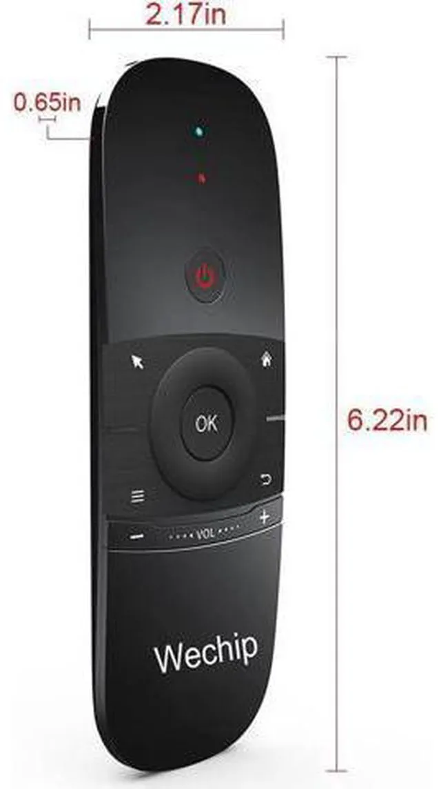 Alt view image 4 of 6 - W1 MINI 2.4G Remote Control Wireless Keyboard 6-Axis Motion Sense Air Mouse IR L