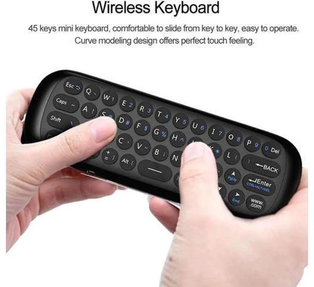 Alt view image 5 of 6 - W1 MINI 2.4G Remote Control Wireless Keyboard 6-Axis Motion Sense Air Mouse IR L