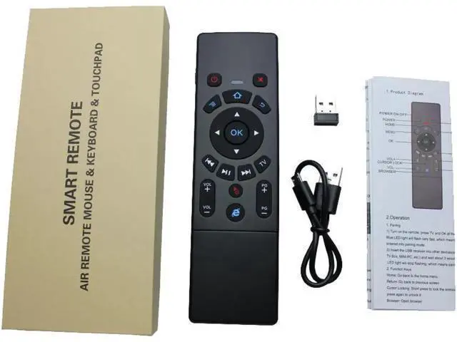 Alt view image 4 of 6 - T6 Air mouse with Wireless Keyboard & touchpad Remote Control for Smart TV M8S P