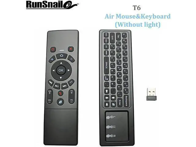 Alt view image 5 of 6 - T6 Air mouse with Wireless Keyboard & touchpad Remote Control for Smart TV M8S P