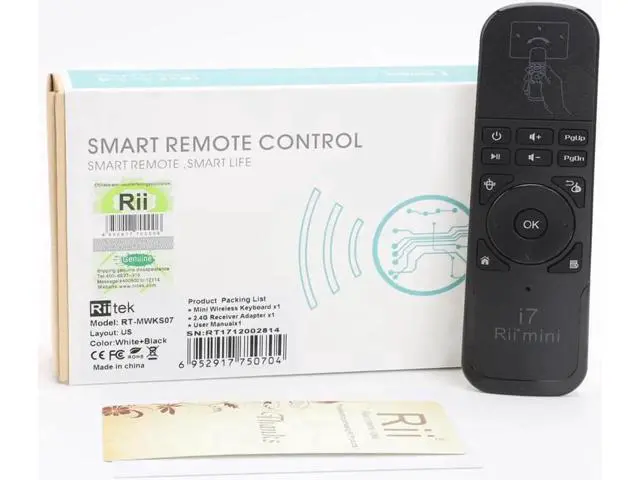 Alt view image 5 of 6 - Mini i7 Fly Air Mouse USB 2.4Ghz Wireless Remote Control for PC/Smart TV/Android