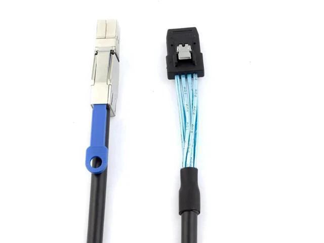 Alt view image 3 of 4 - Mini SAS HD SFF-8644 with IC to SFF-8087 Server Stacking Cable \u2013 12Gbps Hig