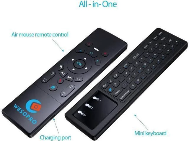Alt view image 2 of 6 - WESOPRO Latest T6 Air mouse with Wireless Keyboard & touchpad Remote Control for