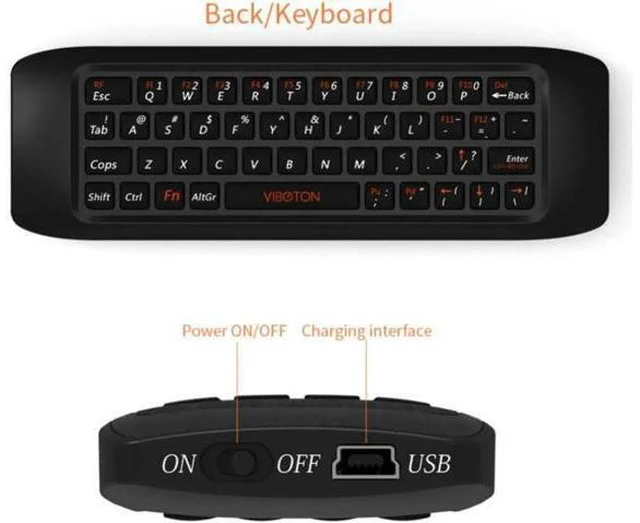 Alt view image 3 of 6 - 2.4G Fly Air Mouse Raspberry pi 3 Wireless Keyboard Remote control Learning keyb