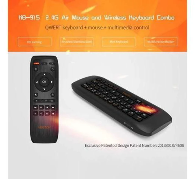 Alt view image 4 of 6 - 2.4G Fly Air Mouse Raspberry pi 3 Wireless Keyboard Remote control Learning keyb