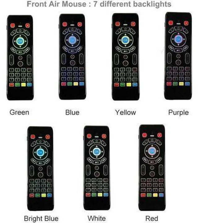 Alt view image 4 of 6 - Voice Remote Fly Air Mouse ir learning 2.4G Wireless Mini Keyboard Touchpad Gyro