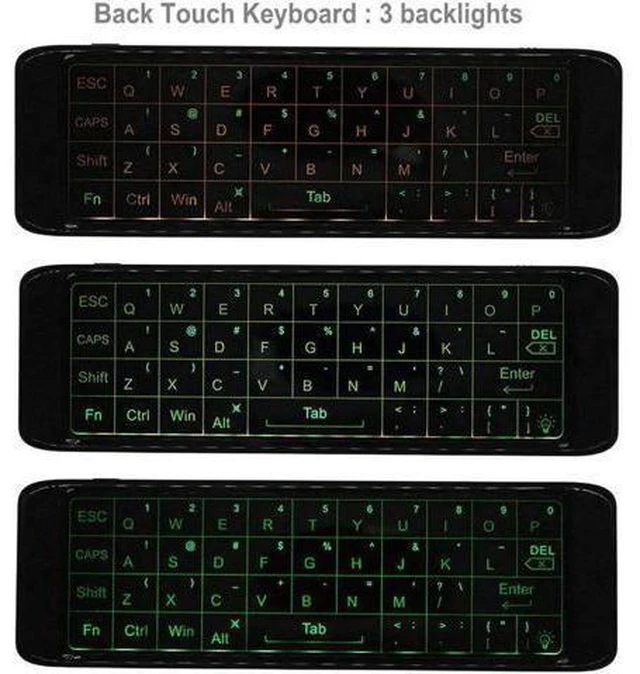 Alt view image 3 of 6 - Voice Remote Fly Air Mouse ir learning 2.4G Wireless Mini Keyboard Touchpad Gyro