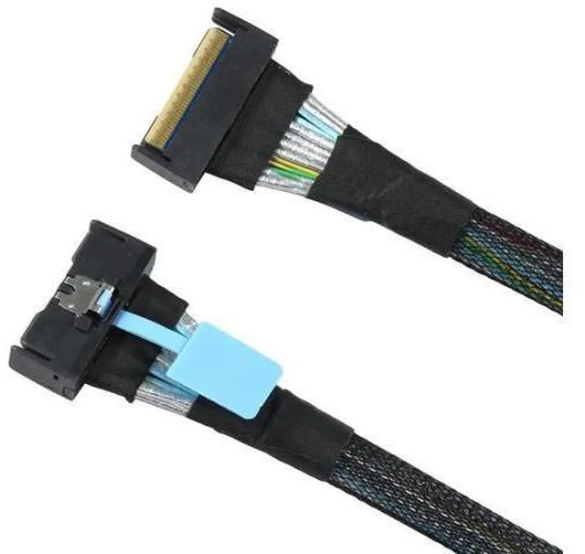 Main image of Slimline SAS MCIO SFF-8654 8i 74P PCIe 5.0 to MCIO 8654 High-Speed Server Cable