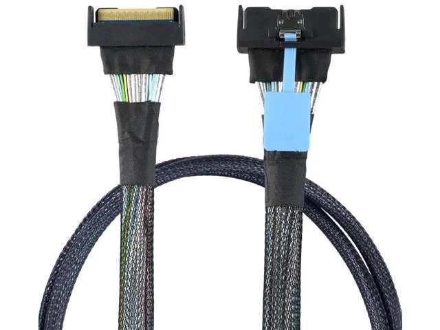 Alt view image 4 of 6 - Slimline SAS MCIO SFF-8654 8i 74P PCIe 5.0 to MCIO 8654 High-Speed Server Cable