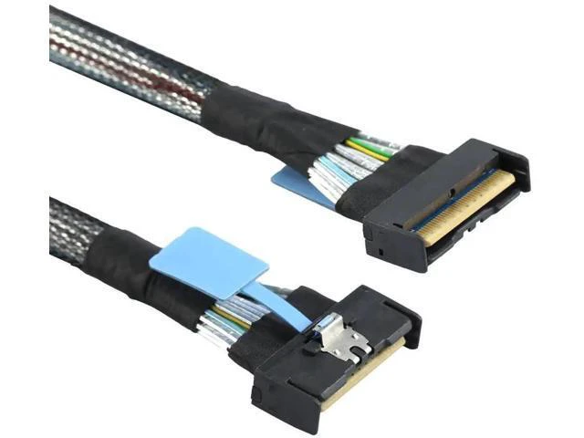 Alt view image 6 of 6 - Slimline SAS MCIO SFF-8654 8i 74P PCIe 5.0 to MCIO 8654 High-Speed Server Cable