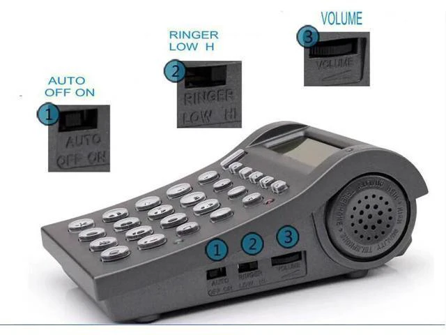 Alt view image 6 of 6 - Call center phone Office telephone with Volume Mute function telephone with RJ9