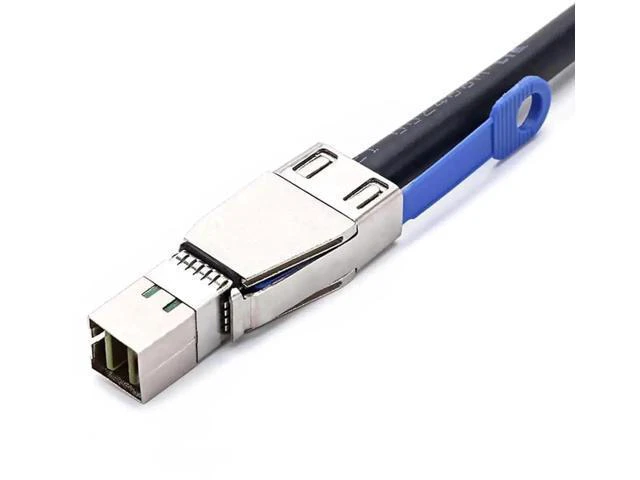 Alt view image 6 of 6 - 2PCS External Mini SAS HD SFF-8644 to Mini SAS HD SFF-8643 Data Server Raid 1m 3
