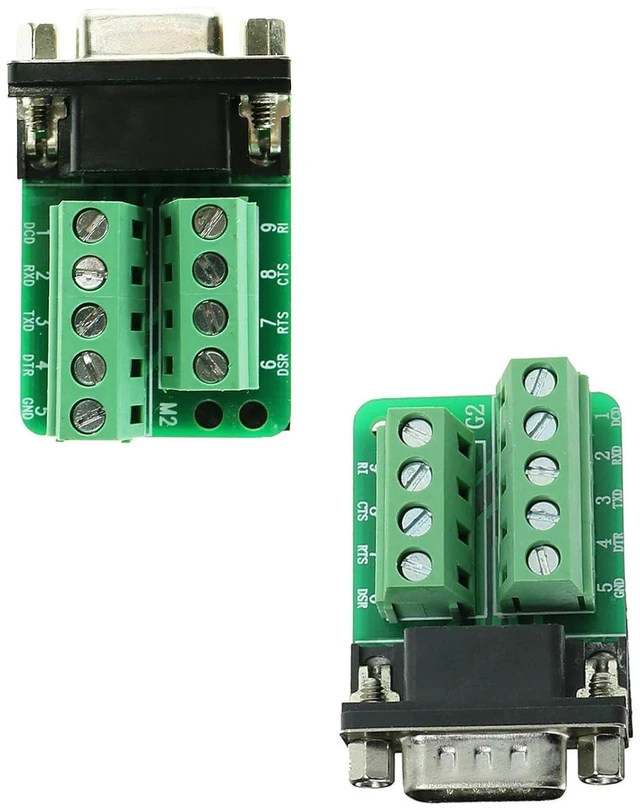Alt view image 5 of 5 - DB9 Breakout Connector RS232 Serial 9 Pin Connector Db9 Terminal (Male x 1, Fema