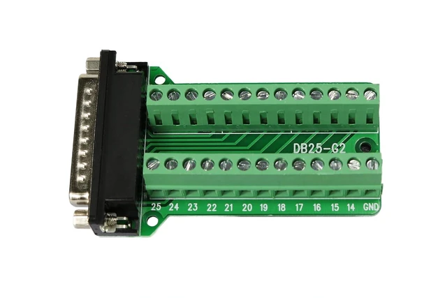 Alt view image 3 of 6 - Twinklebay Connector Db25 D-sub Male Plug 25-pin Port Terminal Breakout PCB Boar
