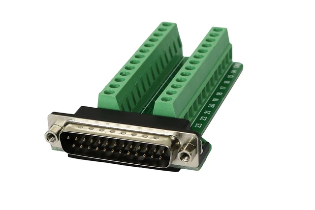 Alt view image 4 of 6 - Twinklebay Connector Db25 D-sub Male Plug 25-pin Port Terminal Breakout PCB Boar