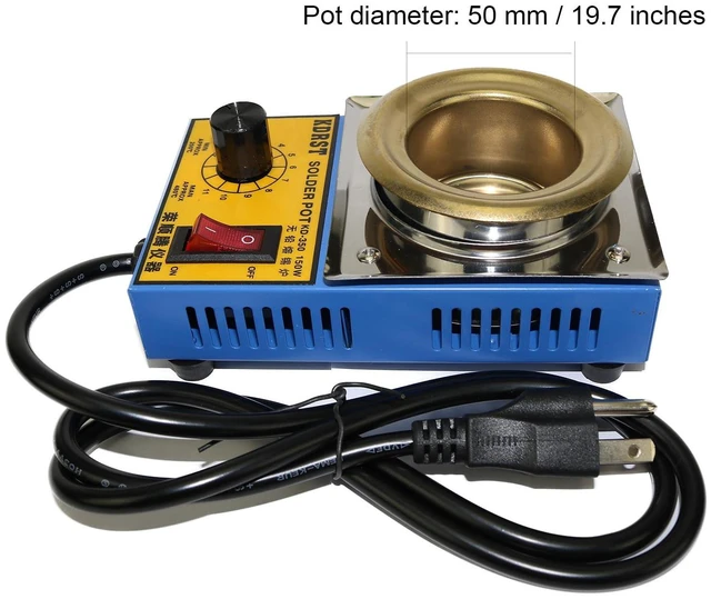 Alt view image 2 of 5 - TwinkleBay Solder Pot 50mm with 500g Capactity for Welding and Soldering Bath, 1