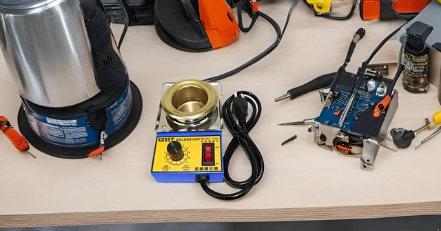 Alt view image 4 of 5 - TwinkleBay Solder Pot 50mm with 500g Capactity for Welding and Soldering Bath, 1