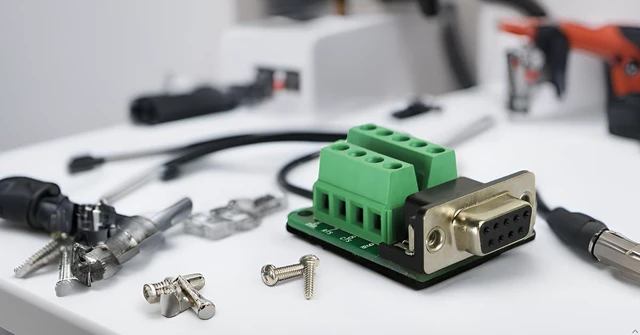 Alt view image 5 of 5 - DB9 Breakout Connector RS232 Serial 9 Pin Connector Db9 Terminal Female with Scr