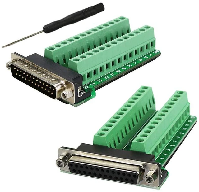 Main image of Twinklebay DB25 Breakout Connector D-sub Breakout 25 Pin Connector with Nut (Mal
