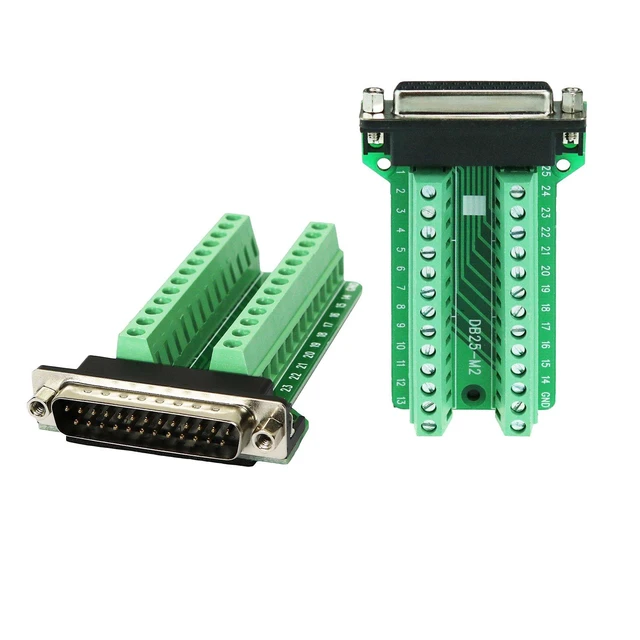 Alt view image 2 of 4 - Twinklebay DB25 Breakout Connector D-sub Breakout 25 Pin Connector with Nut (Mal