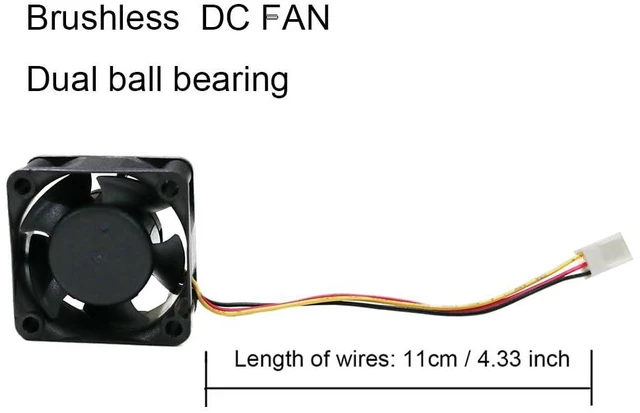 Alt view image 2 of 4 - TwinkleBay 40x20mm Cooling Fan, Replacement for Brushless DC EFB0412VHD Cooling