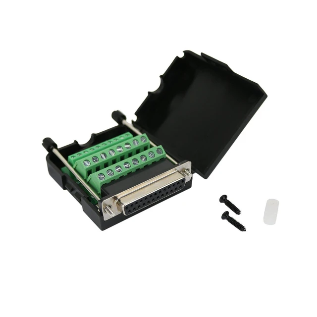 Main image of TwinkleBay DB25 Connector to Wiring Terminal Db25 Breakout Board Solder-Free (Fe