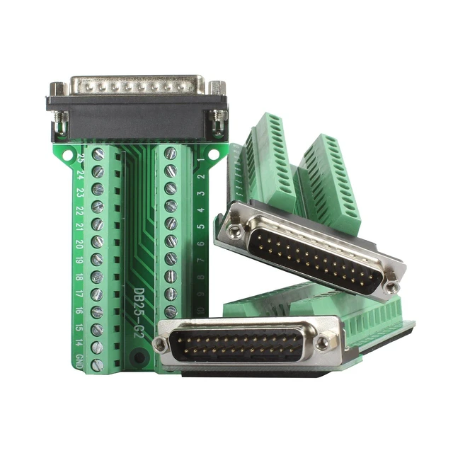Alt view image 2 of 5 - TwinkleBay DB25 Connector D-sub Male Plug 25-pin Port Terminal Breakout PCB Boar