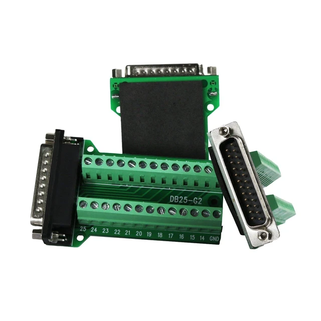 Alt view image 3 of 5 - TwinkleBay DB25 Connector D-sub Male Plug 25-pin Port Terminal Breakout PCB Boar