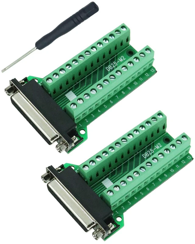 Main image of TwinkleBay DB25 Breakout Connector D-sub Breakout 25 Pin Connector Female with N
