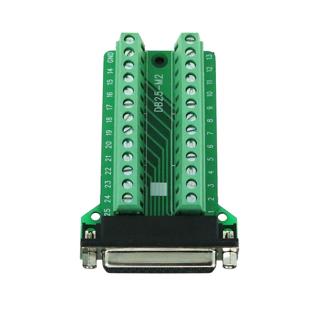 Alt view image 3 of 4 - DB25 Breakout Female Connector D-sub Breakout 25 Pin Connector with Nut (Pack of