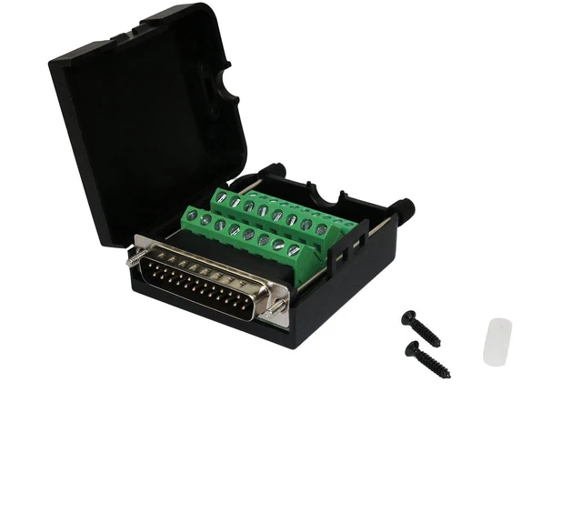 Main image of TwinkleBay DB25 Connector to Wiring Terminal Db25 Breakout Board Solder-Free (Ma