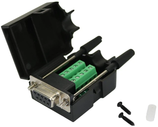 Main image of TwinkleBay DB9 Connector to Wiring Terminal RS232 Serial Port Breakout Board Sol