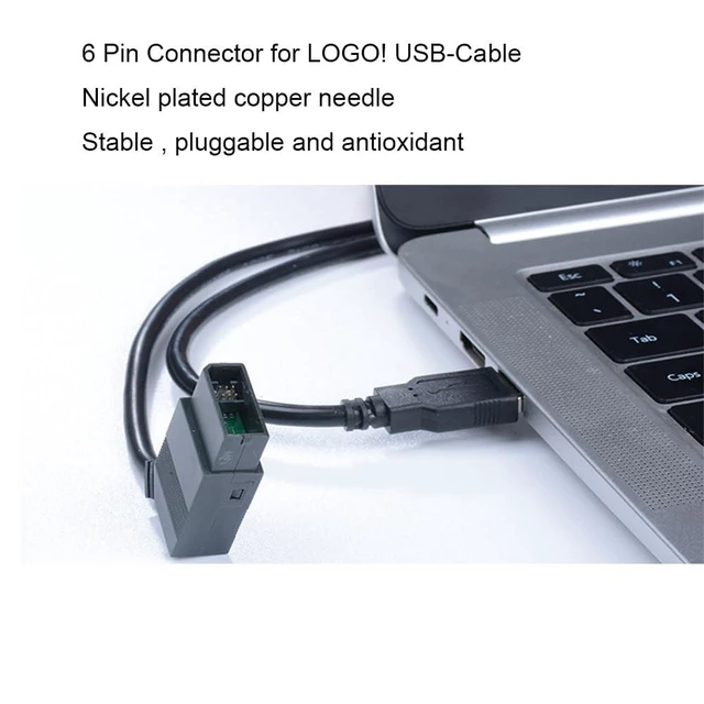 Alt view image 4 of 4 - PLC Programming Cable Compatible LOGO USB-CABLE 6ED1 057-1AA01-0BA0 USB PC Cable