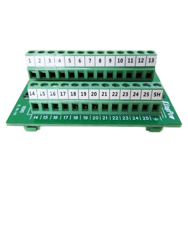 Alt view image 3 of 5 - Twinklebay DB25 Connector to Wiring Terminal Db25 Breakout Board Solder-Free (Ma