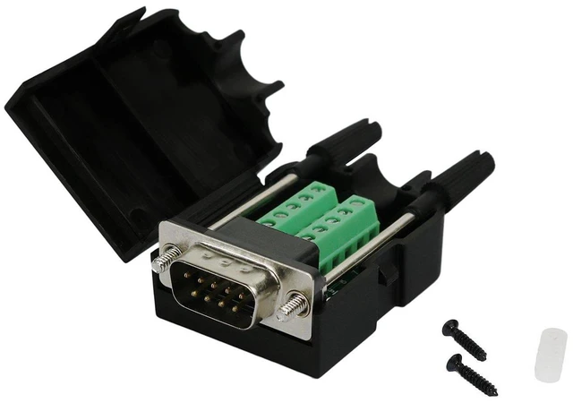 Main image of Twinklebay DB9 Connector to Wiring Terminal RS232 Serial Port Breakout Board Sol