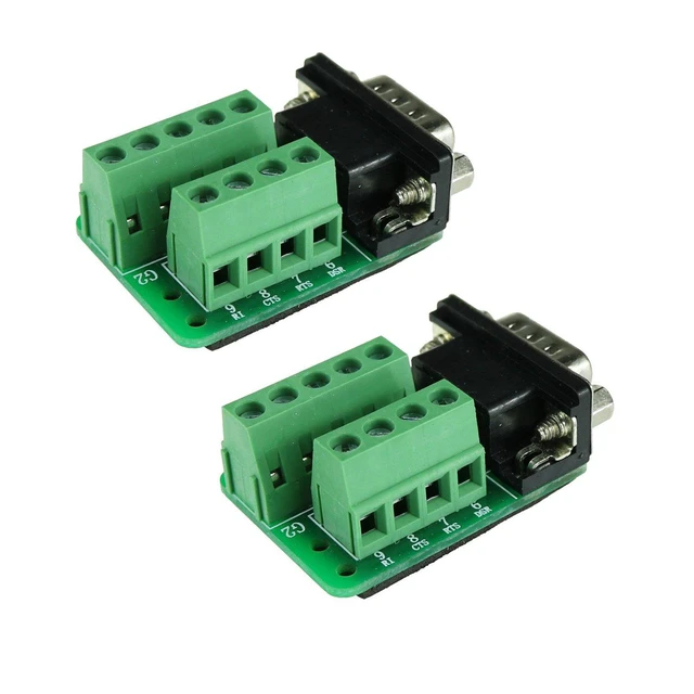 Alt view image 5 of 6 - DB9 Breakout Connector Male, RS232 Serial 9 Pin Connector Db9 Terminal (Pack of