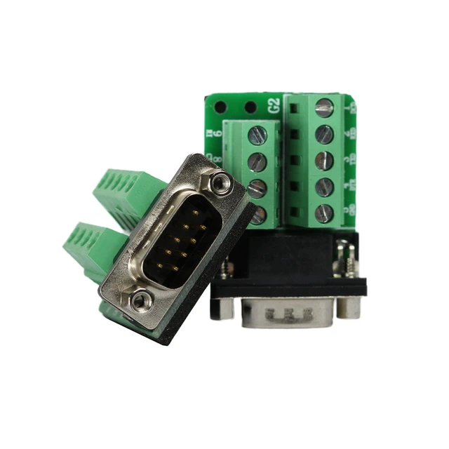 Alt view image 4 of 6 - DB9 Breakout Connector Male, RS232 Serial 9 Pin Connector Db9 Terminal (Pack of