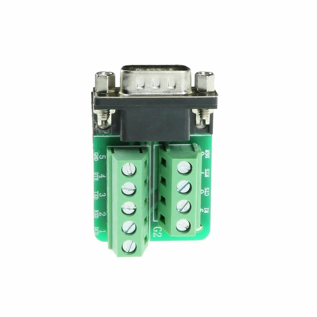 Alt view image 4 of 4 - TwinkleBay DB9 Male Connector Breakout Board RS232 Serial to DSUB Terminal Block