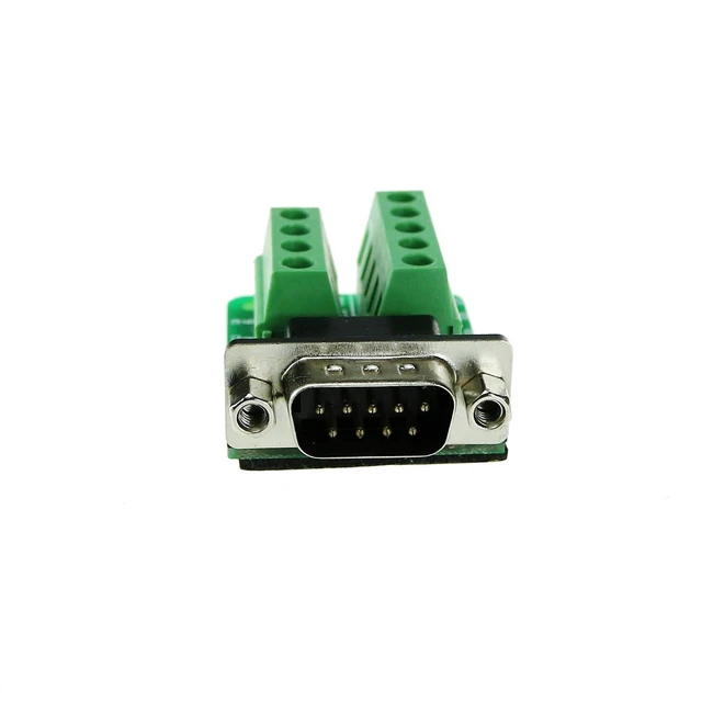 Alt view image 3 of 4 - TwinkleBay DB9 Male Connector Breakout Board RS232 Serial to DSUB Terminal Block