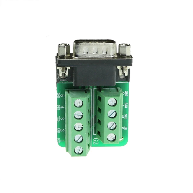 Alt view image 2 of 4 - DB9 Breakout Serial Adapter, RS232 9-Pin Male Connector, Copper Base, FR-4 PCB,