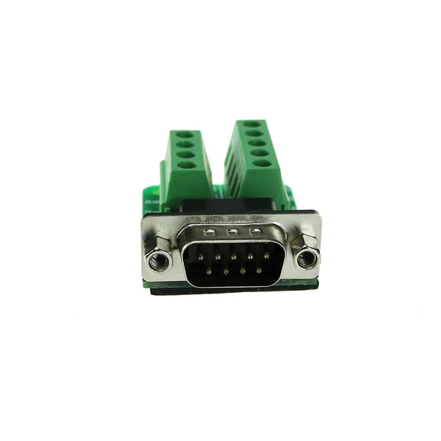 Alt view image 3 of 4 - DB9 Breakout Serial Adapter, RS232 9-Pin Male Connector, Copper Base, FR-4 PCB,