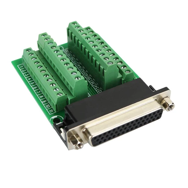 Alt view image 3 of 4 - DB44 Female Connector to Terminal Block, D Sub HDB44 Breakout Board Signal Modul