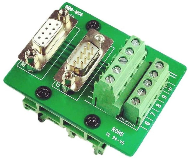 Main image of DB9 Breakout Connector RS232 Serial 9 Pin Connector Db9 Terminal (Male and Femal