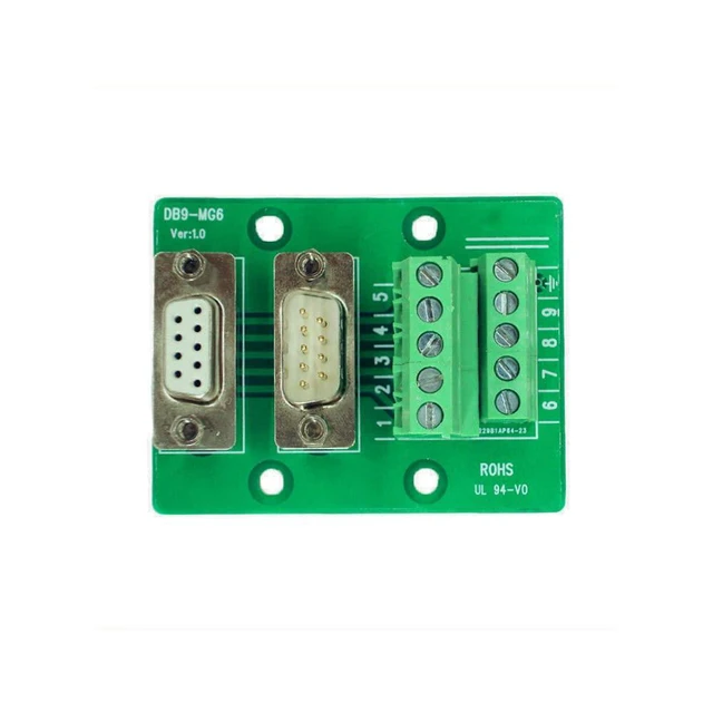 Alt view image 3 of 5 - DB9 Breakout Connector RS232 Serial 9 Pin Connector Db9 Terminal (Male and Femal