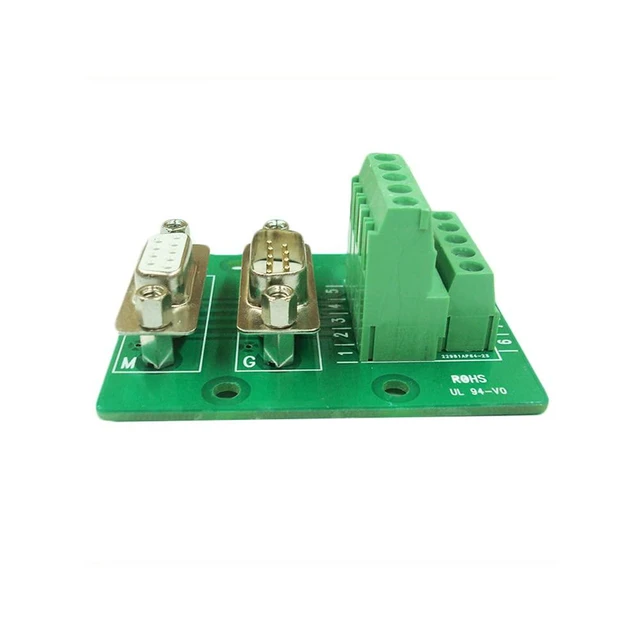 Alt view image 5 of 5 - DB9 Breakout Connector RS232 Serial 9 Pin Connector Db9 Terminal (Male and Femal