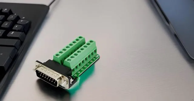 Alt view image 5 of 5 - D-SUB DB15 Male 15 pin to Terminal Breakout Board Connector with Screws