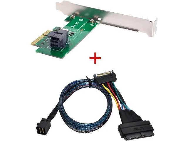 Alt view image 2 of 3 - PCI-E 3.0 4.0 x4 to 36Pin SFF-8643 Card Adapter With SFF-8643 to U.2 U2 SFF-8639